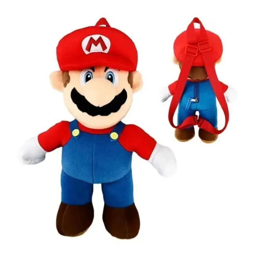 Super Mario Plush Mario Figure Backpack Nwt